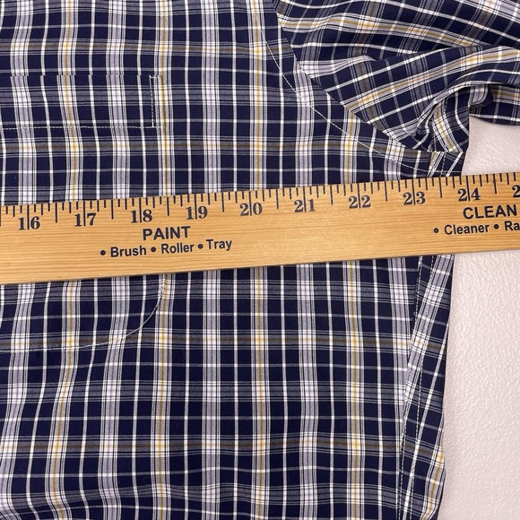 Brooks Brothers 1818 Shirt L Mens L/S Button Down Regent Blue Plaid VGUC - Picture 4 of 8
